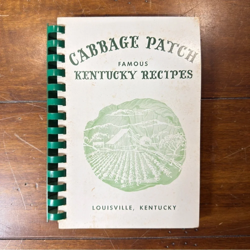 Cabbage Patch Kentucky Recipes Cookbook with Green Spiral Binding